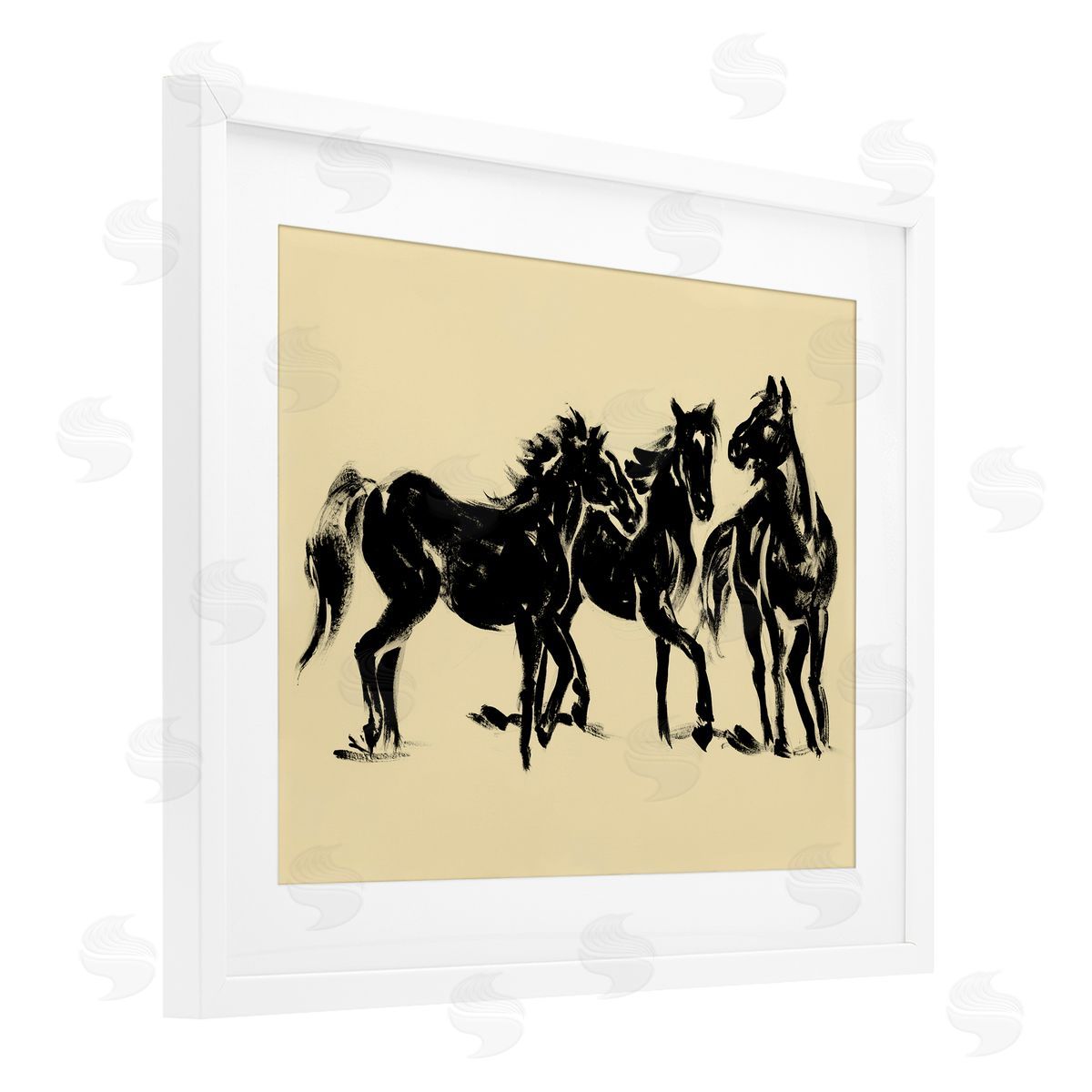 Victoria Barnes Horses in Motion Study Canvas Wall Art Print