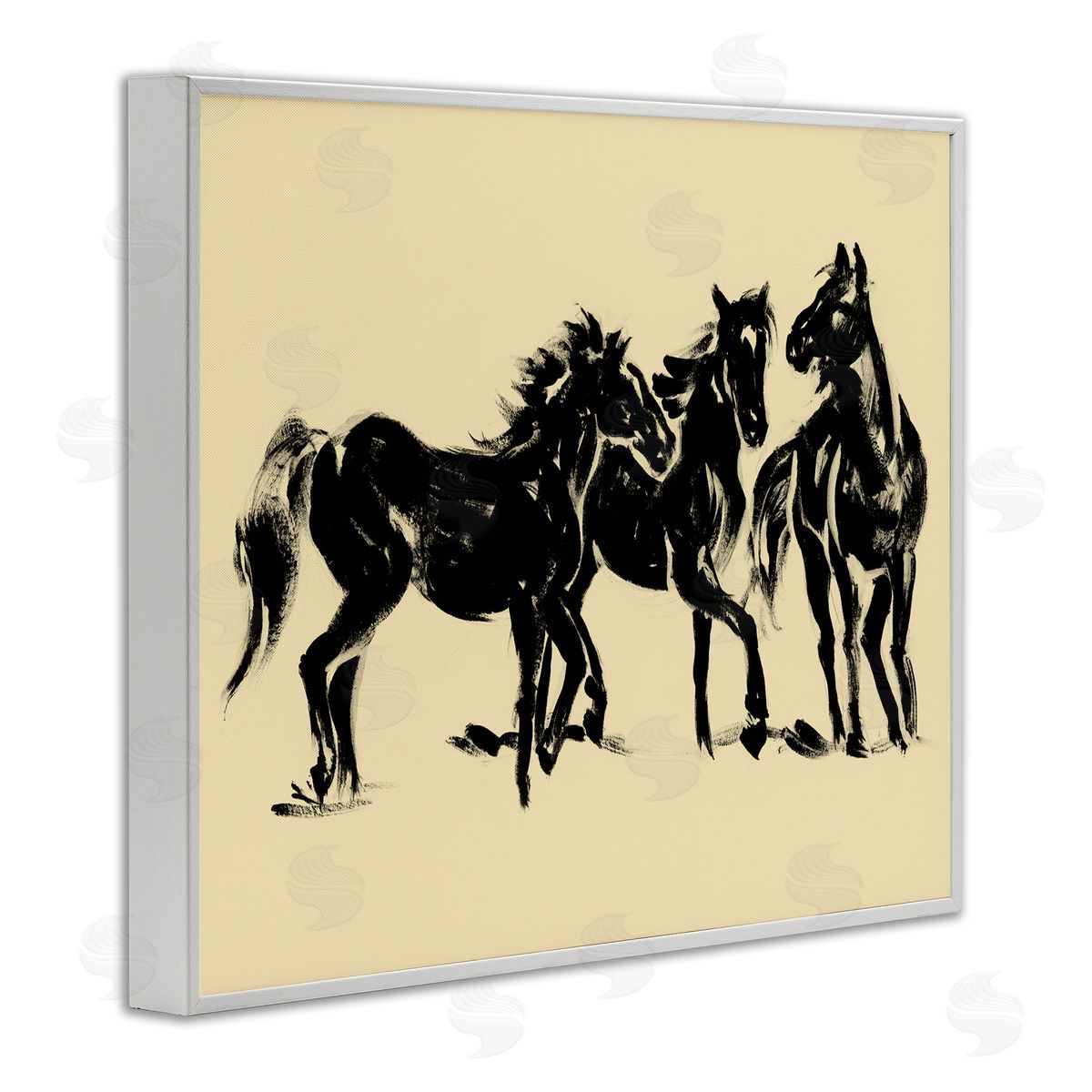 Victoria Barnes Horses in Motion Study Canvas Wall Art Print