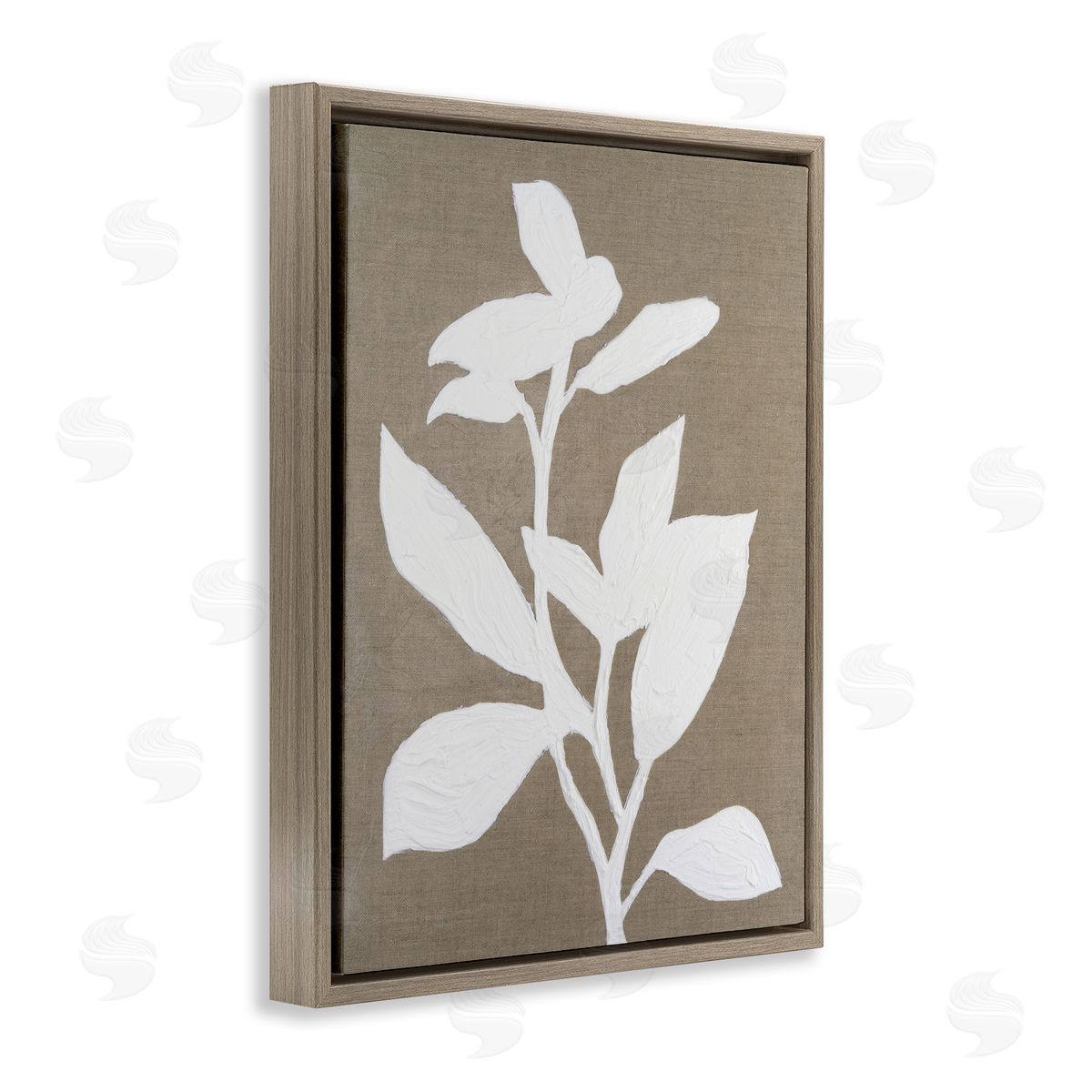 Vanna Lam Frosted Linen Floral Canvas Wall Art Print