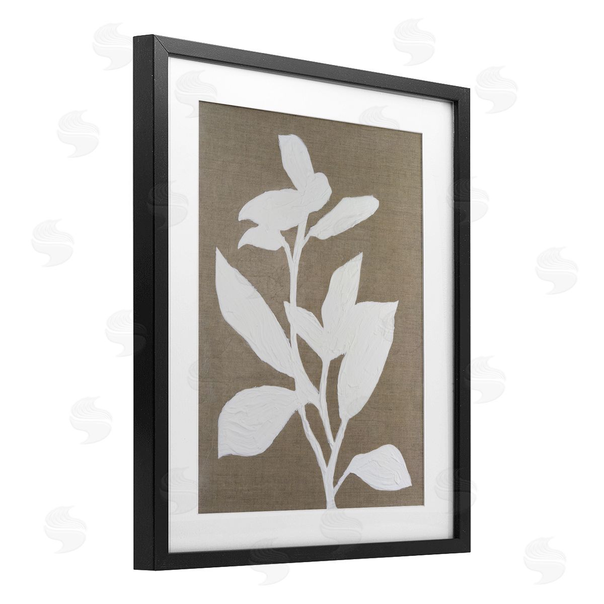 Vanna Lam Frosted Linen Floral Canvas Wall Art Print