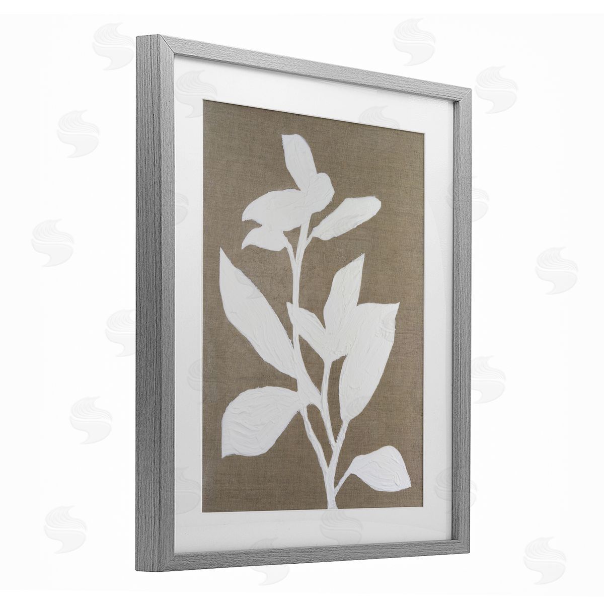 Vanna Lam Frosted Linen Floral Canvas Wall Art Print