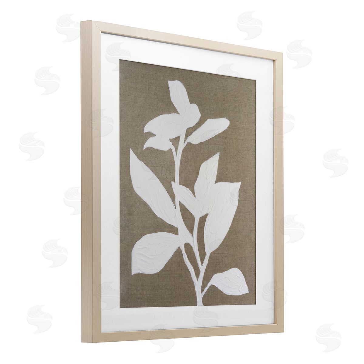 Vanna Lam Frosted Linen Floral Canvas Wall Art Print