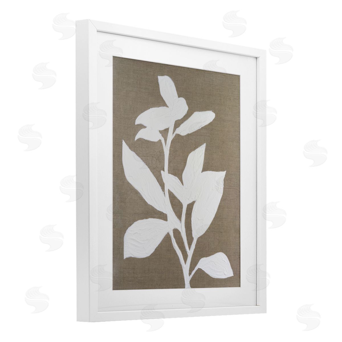 Vanna Lam Frosted Linen Floral Canvas Wall Art Print