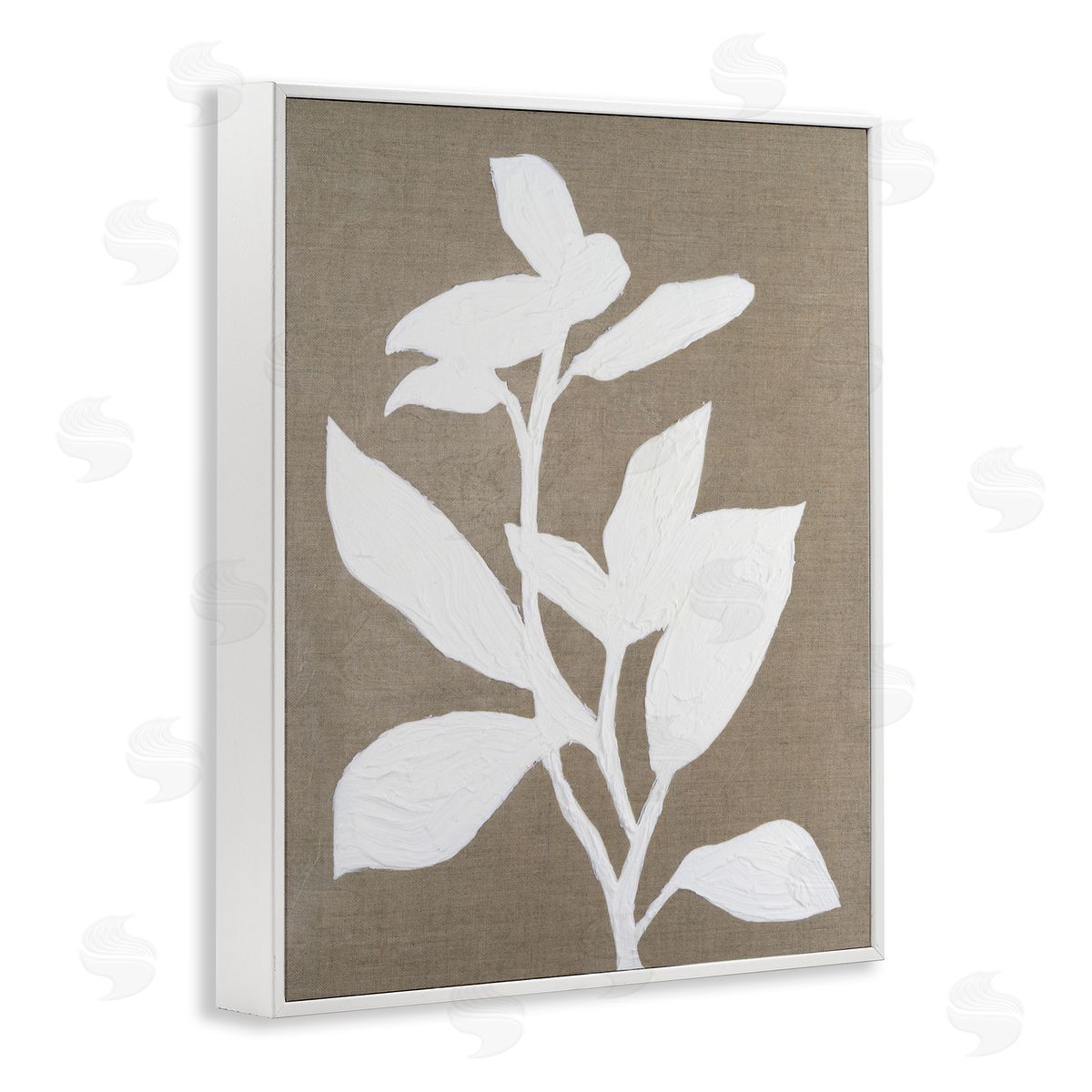 Vanna Lam Frosted Linen Floral Canvas Wall Art Print