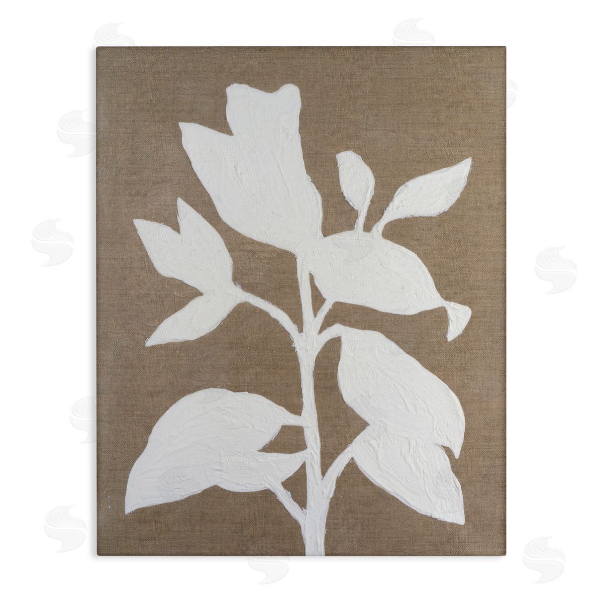 Vanna Lam Minimal Frosted Florals Canvas Wall Art Print