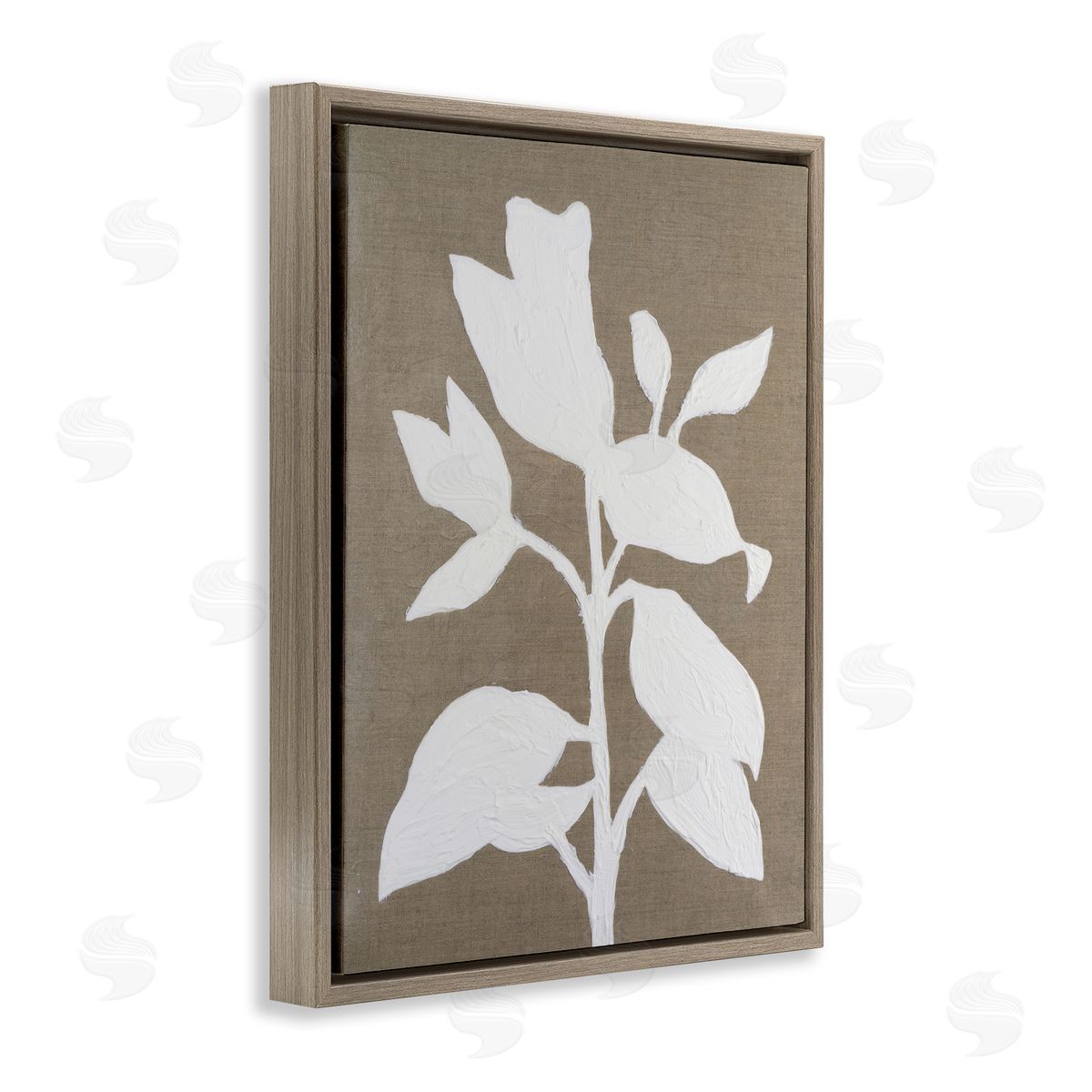 Vanna Lam Minimal Frosted Florals Canvas Wall Art Print