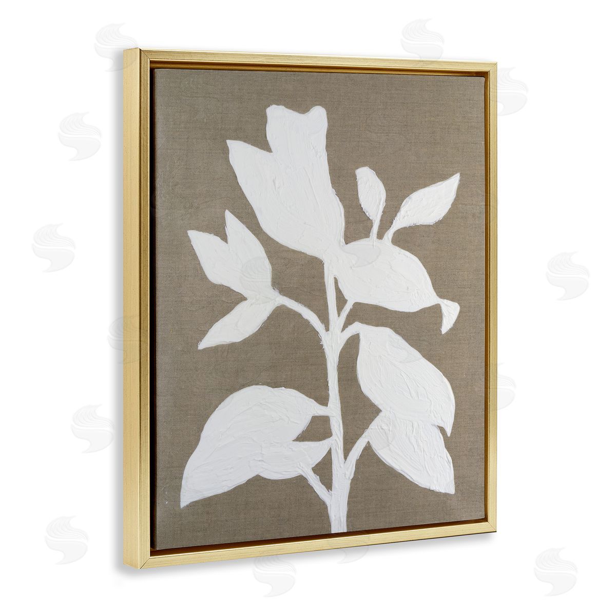 Vanna Lam Minimal Frosted Florals Canvas Wall Art Print