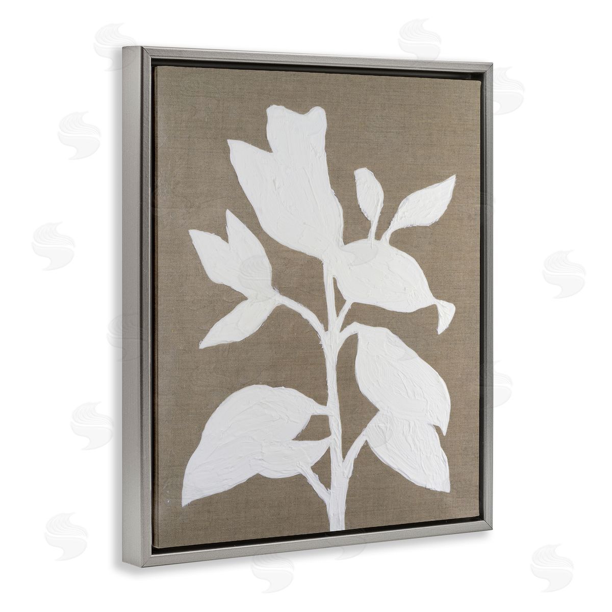 Vanna Lam Minimal Frosted Florals Canvas Wall Art Print