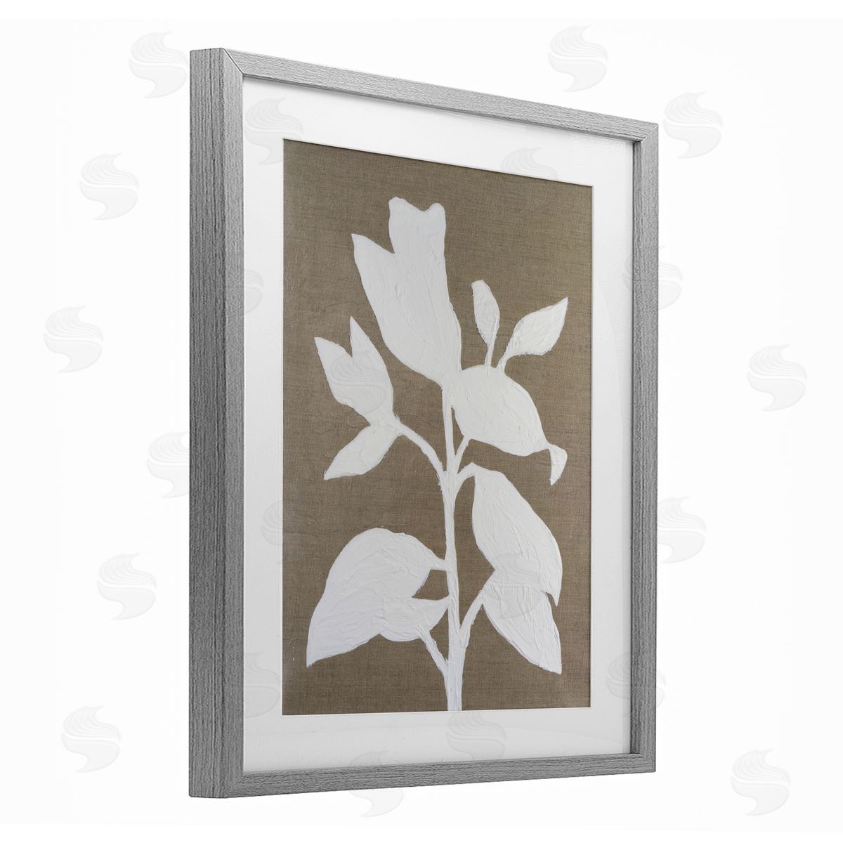 Vanna Lam Minimal Frosted Florals Canvas Wall Art Print