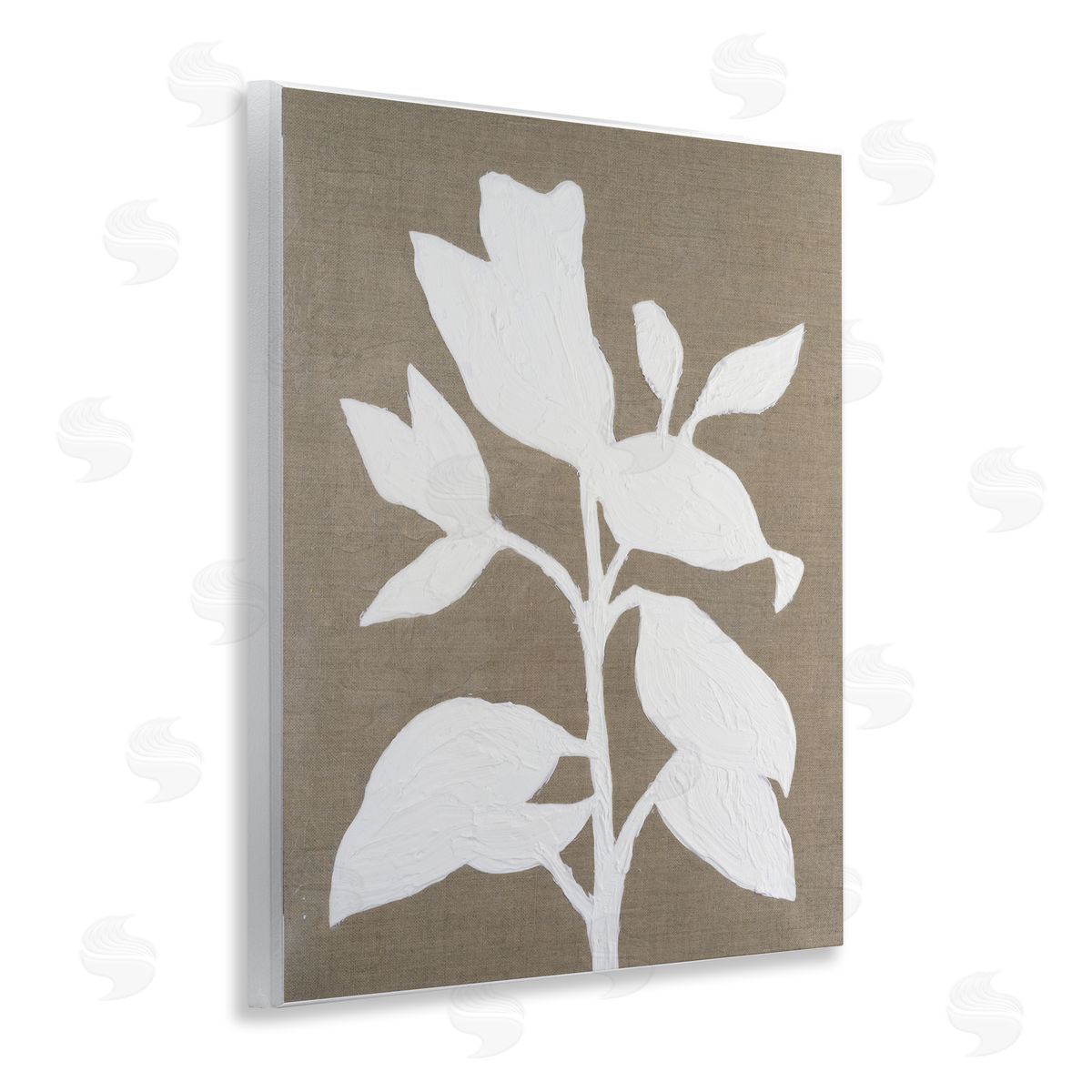 Vanna Lam Minimal Frosted Florals Canvas Wall Art Print