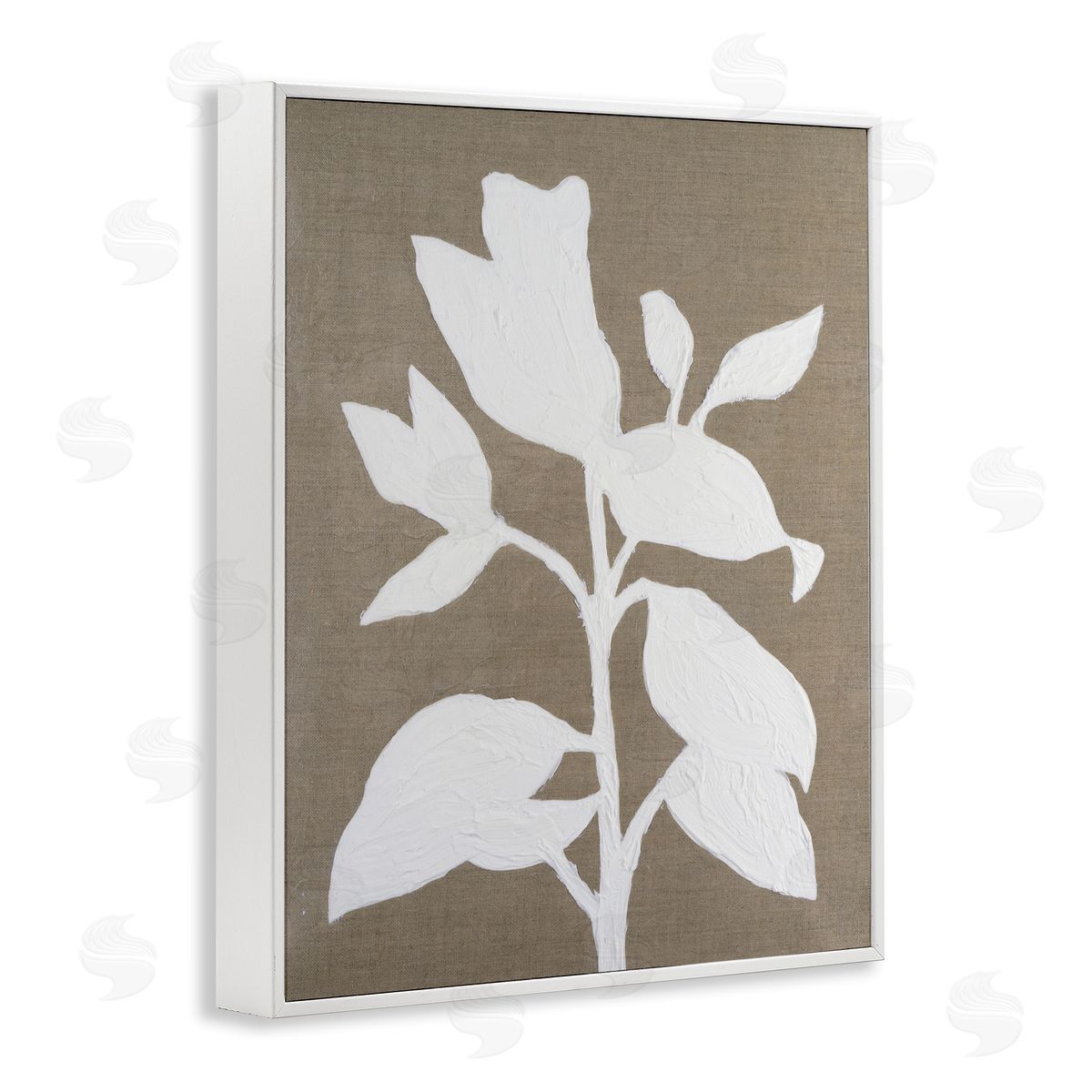 Vanna Lam Minimal Frosted Florals Canvas Wall Art Print