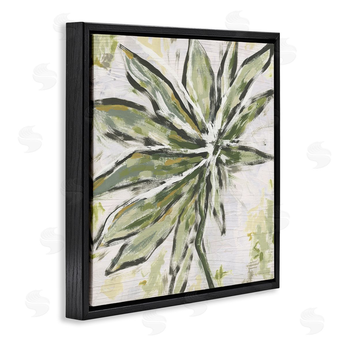 June Erica Vess Leafy Organic Palm Canvas Wall Art Print