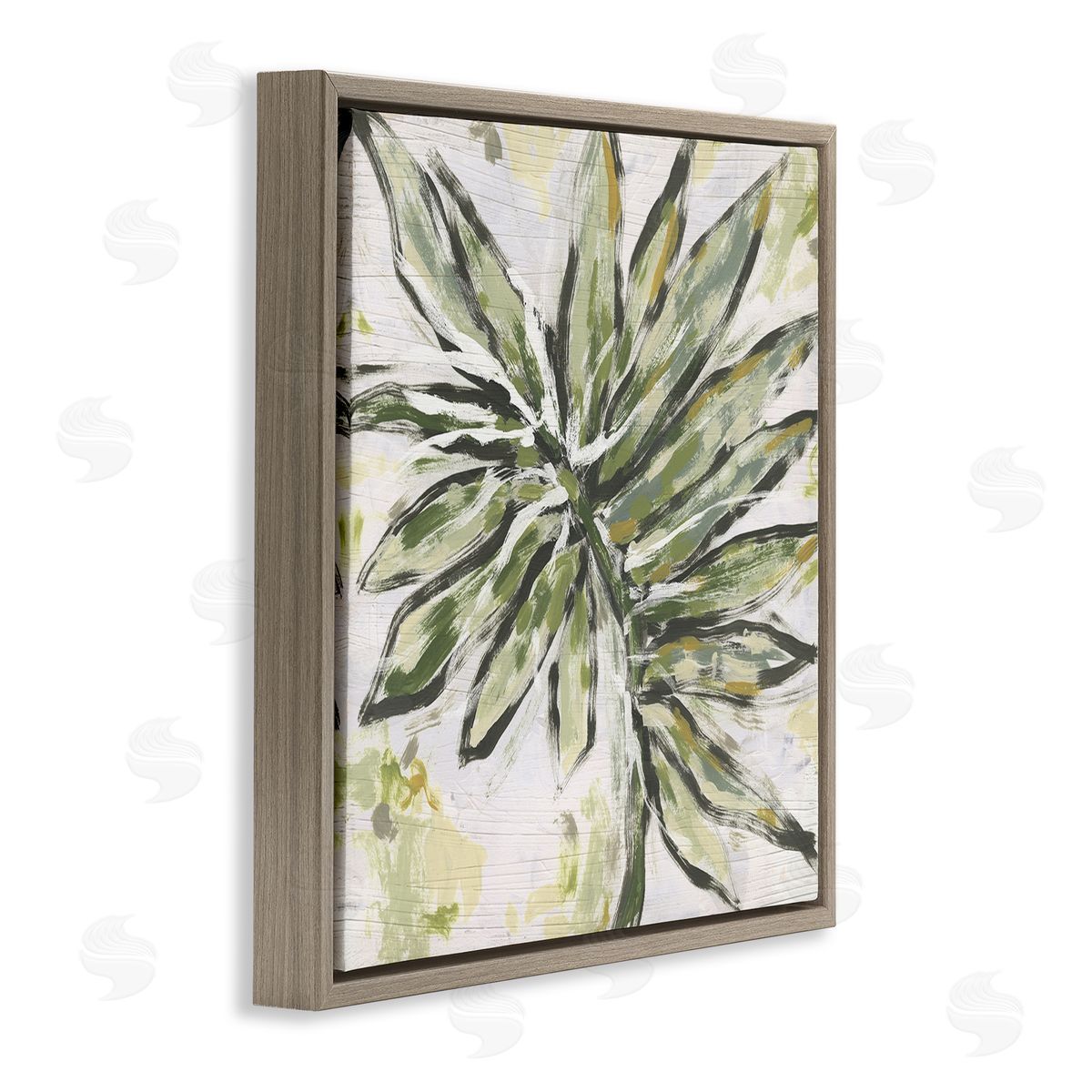 June Erica Vess Palm Leaf Palette Canvas Wall Art Print