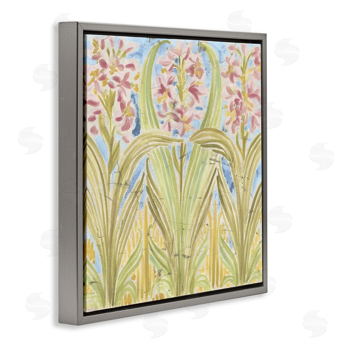 June Erica Vess Palau Tile Florals Canvas Wall Art Print