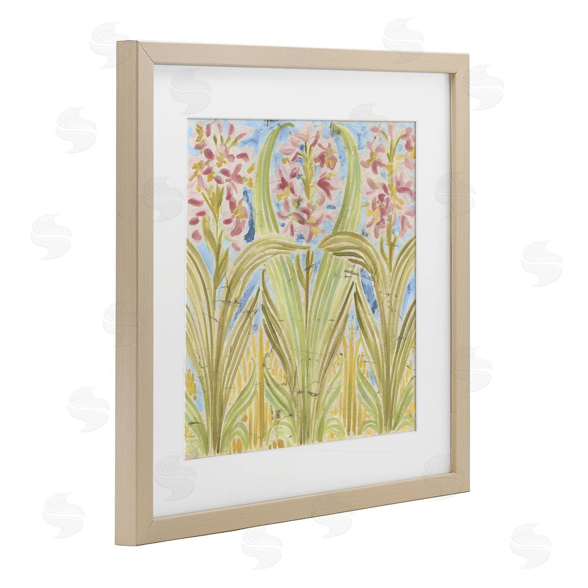 June Erica Vess Palau Tile Florals Canvas Wall Art Print