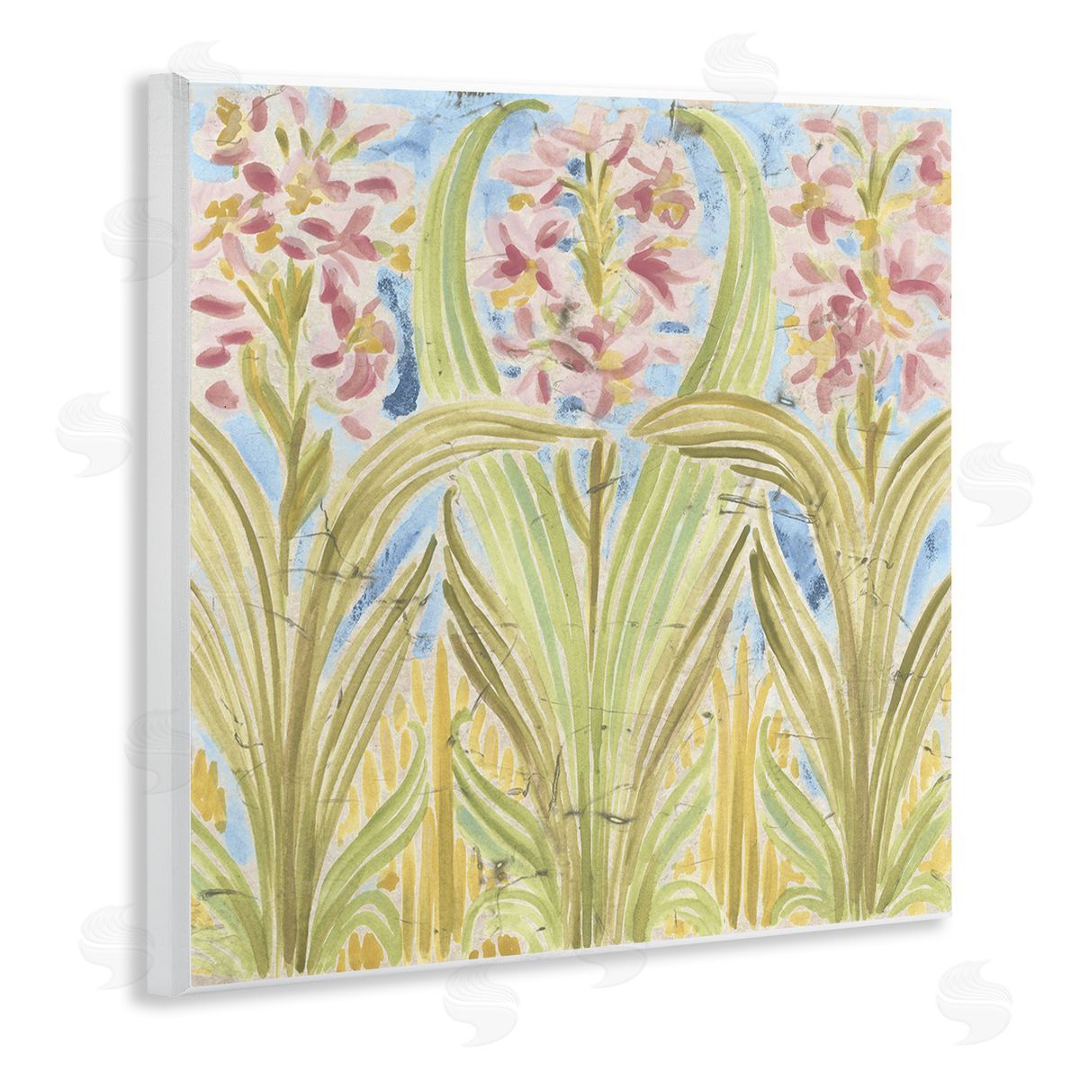 June Erica Vess Palau Tile Florals Canvas Wall Art Print