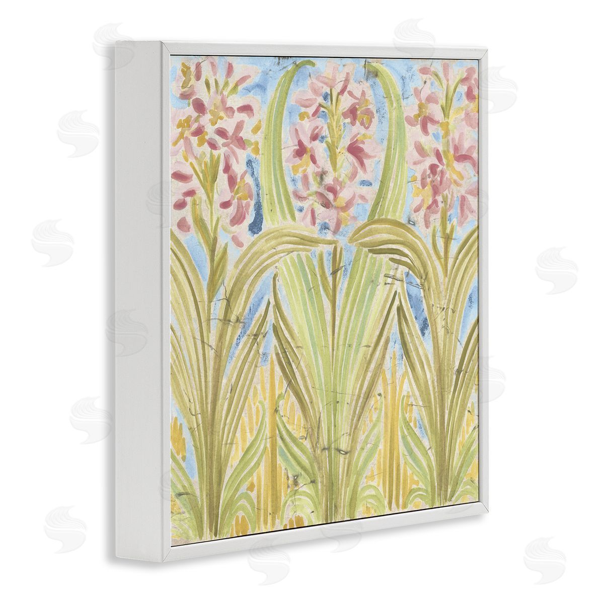 June Erica Vess Palau Tile Florals Canvas Wall Art Print