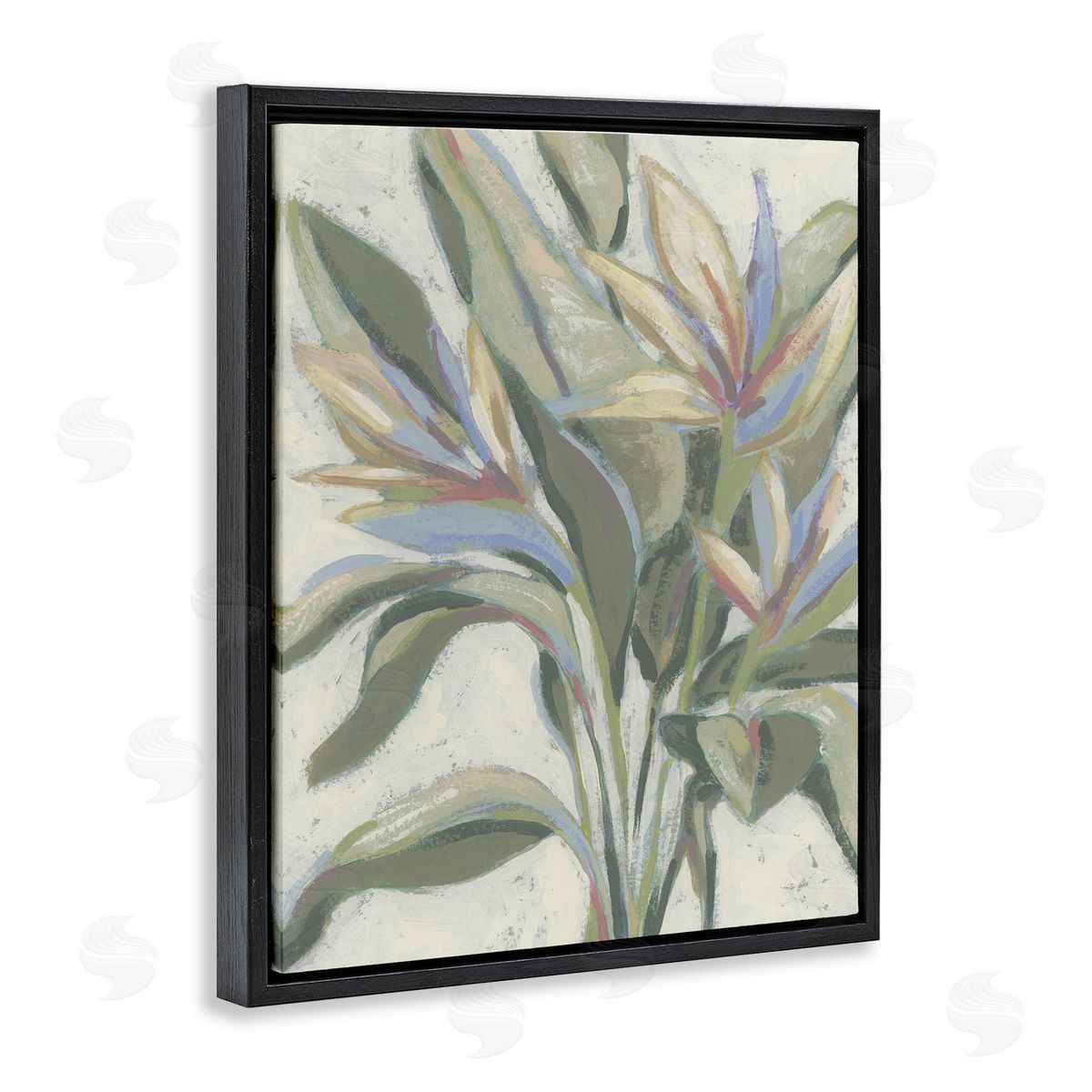 June Erica Vess Pastel Paradise Plants Canvas Wall Art Print
