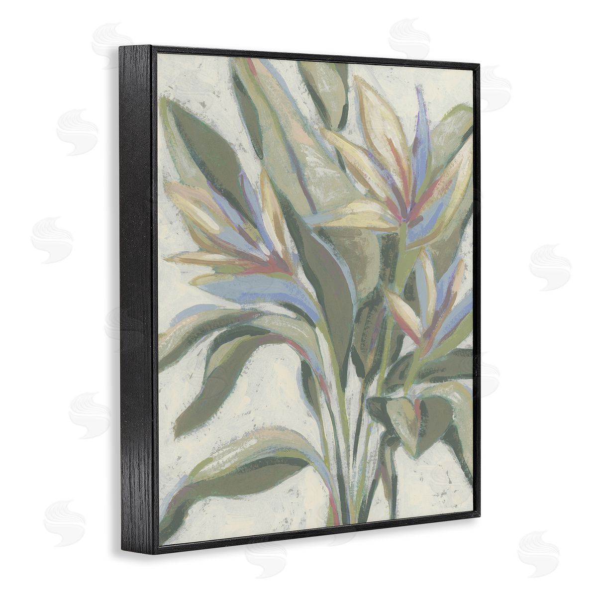 June Erica Vess Pastel Paradise Plants Canvas Wall Art Print