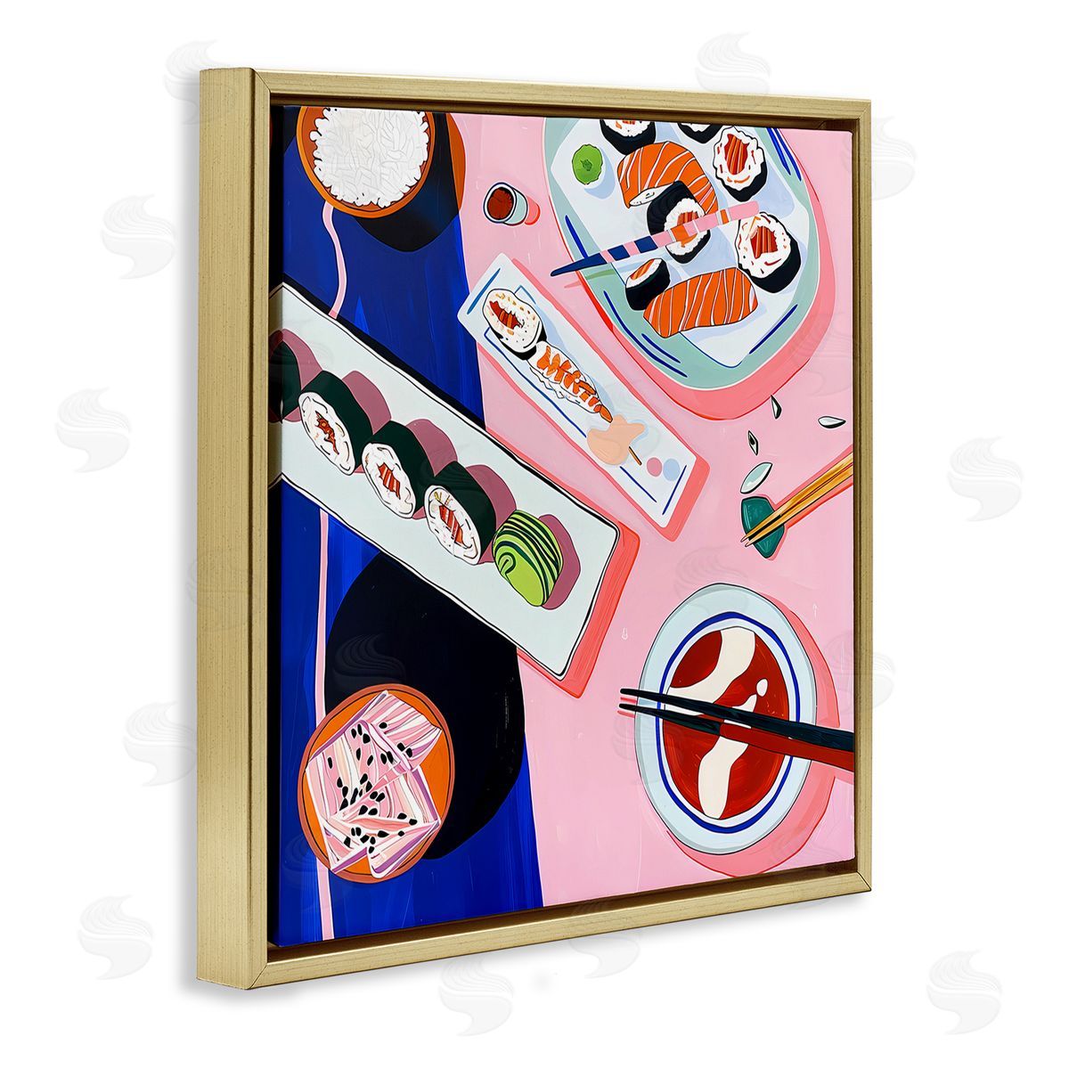 Walker Noble Vibrant Sushi Me Platter Canvas Wall Art Print
