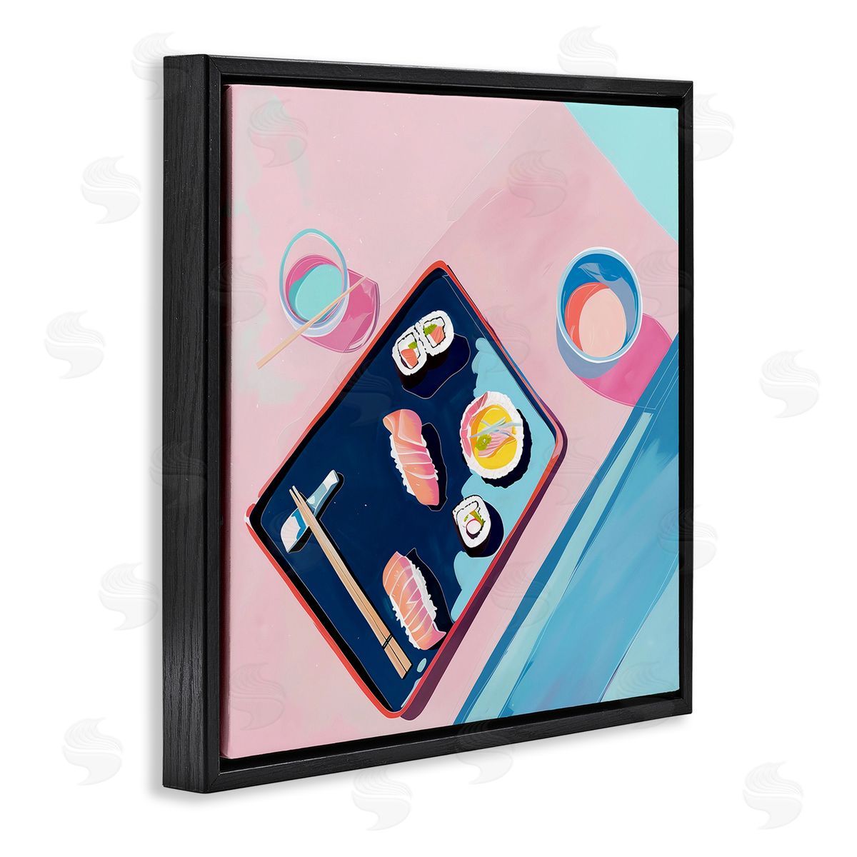 Walker Noble Sushi Me Food Tray Canvas Wall Art Print