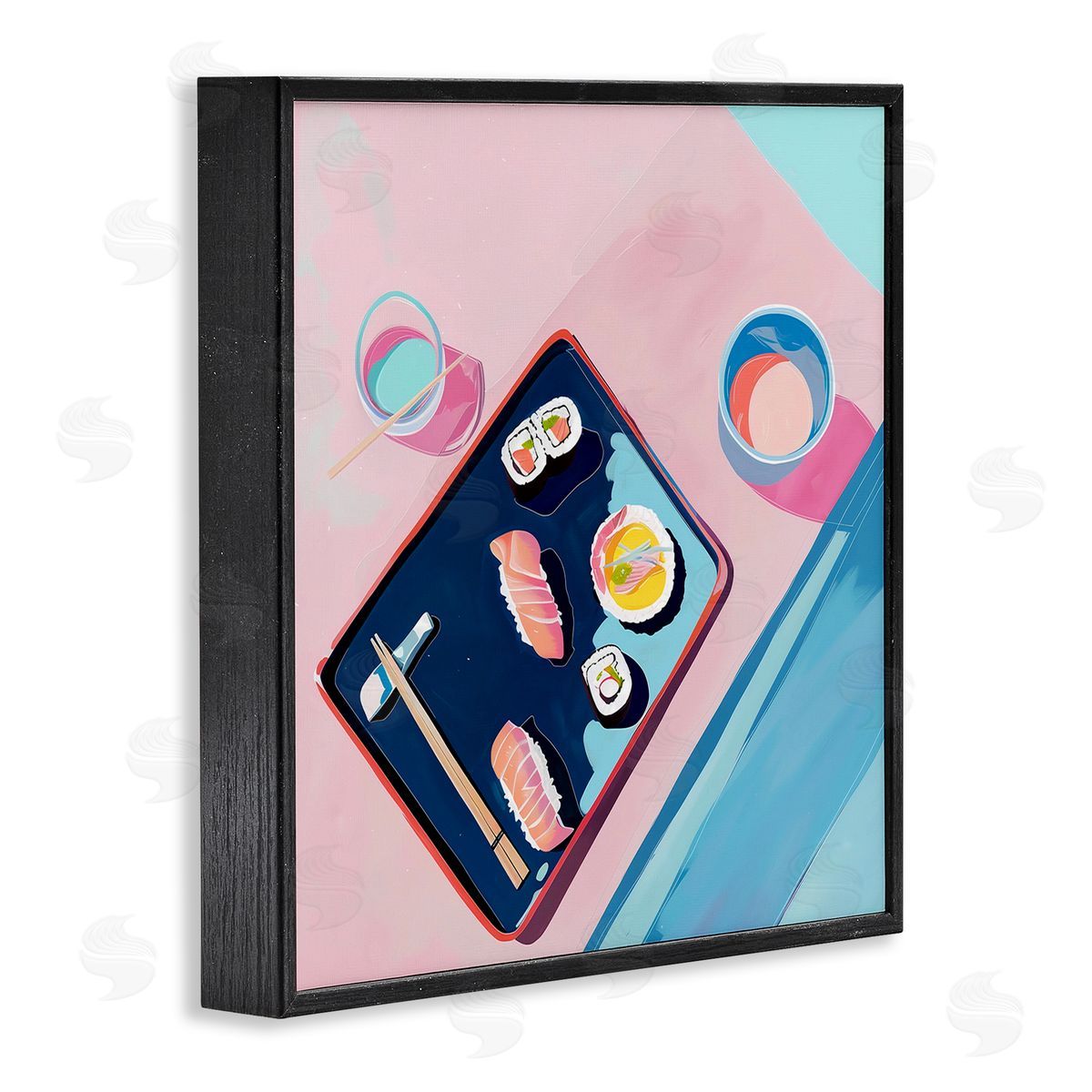 Walker Noble Sushi Me Food Tray Canvas Wall Art Print