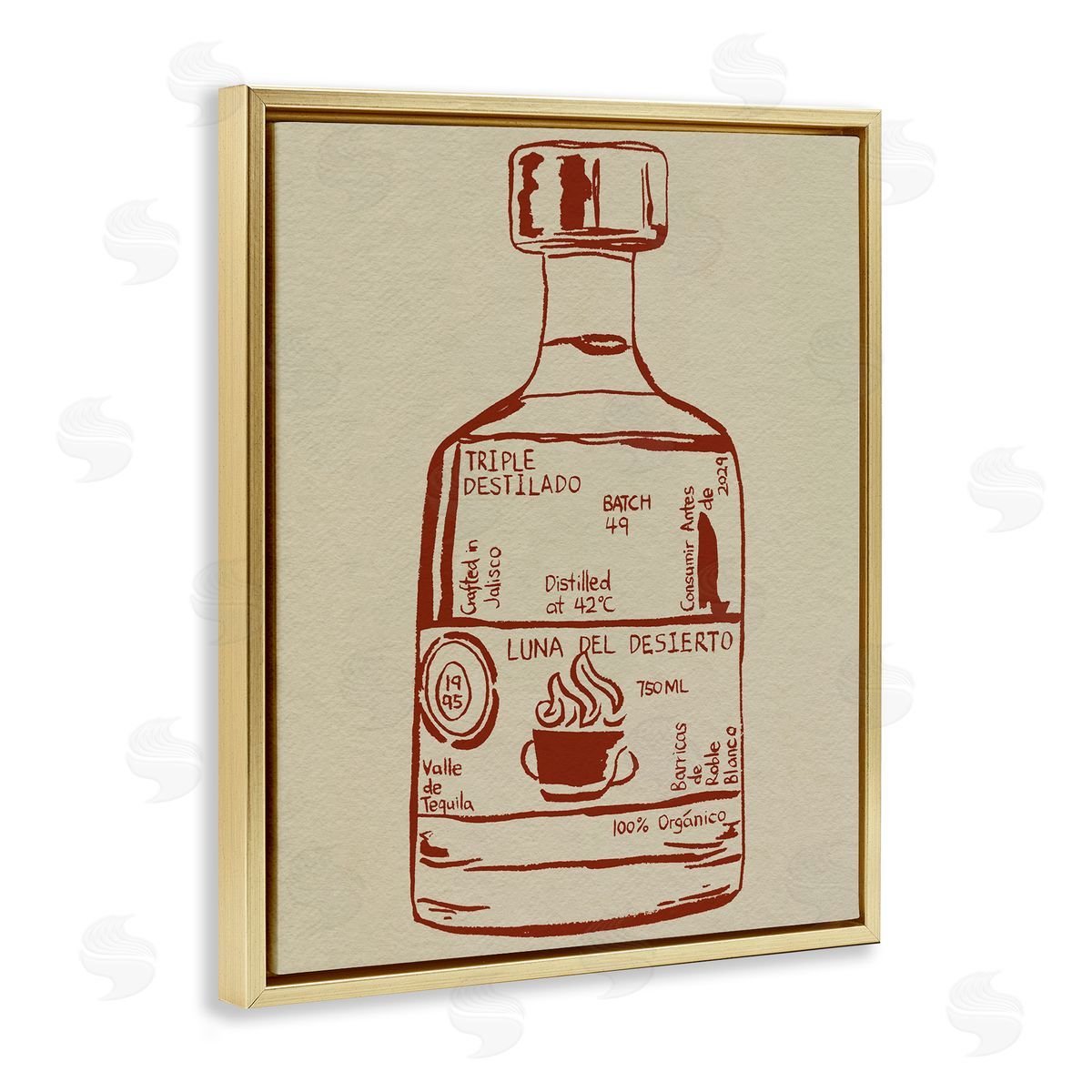 Melissa Wang Minimal Liquor Essence Canvas Wall Art Print