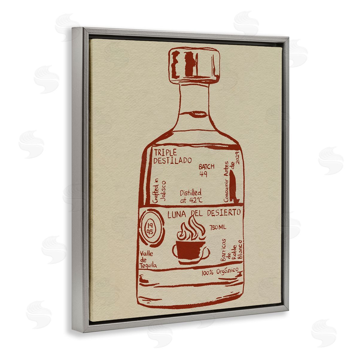 Melissa Wang Minimal Liquor Essence Canvas Wall Art Print