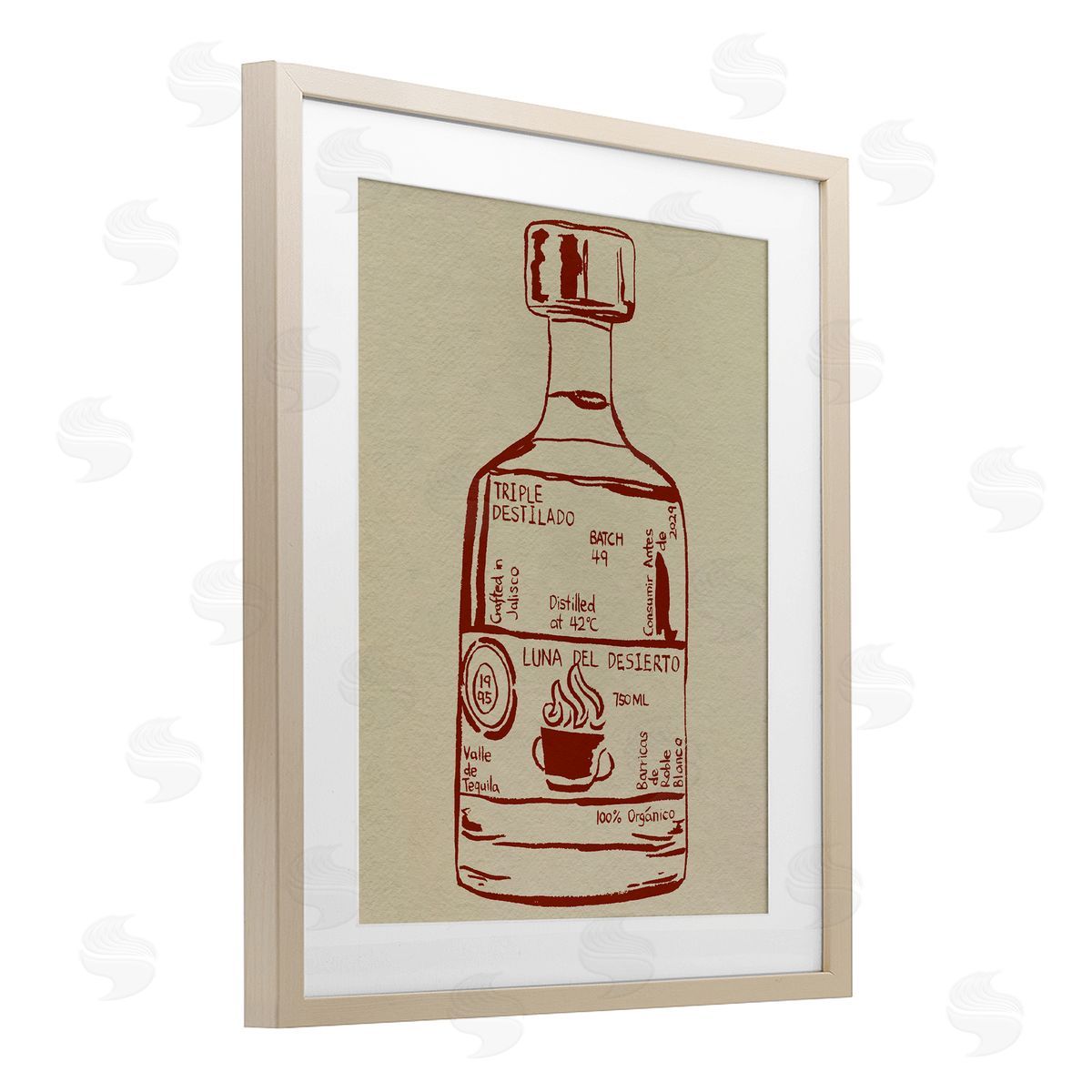 Melissa Wang Minimal Liquor Essence Canvas Wall Art Print