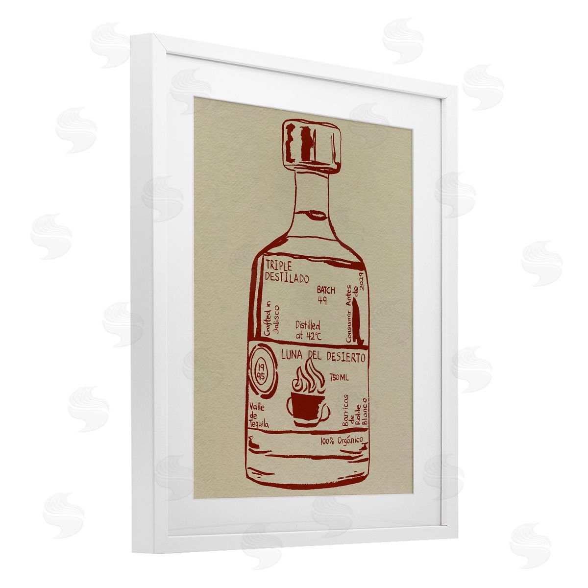 Melissa Wang Minimal Liquor Essence Canvas Wall Art Print