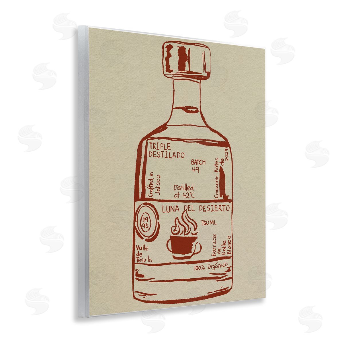 Melissa Wang Minimal Liquor Essence Canvas Wall Art Print