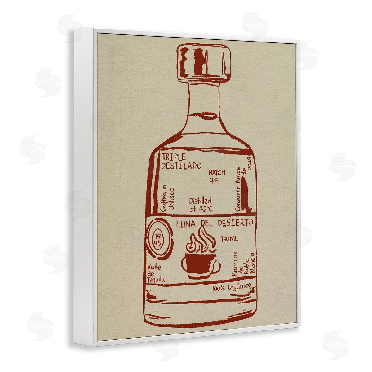 Melissa Wang Minimal Liquor Essence Canvas Wall Art Print