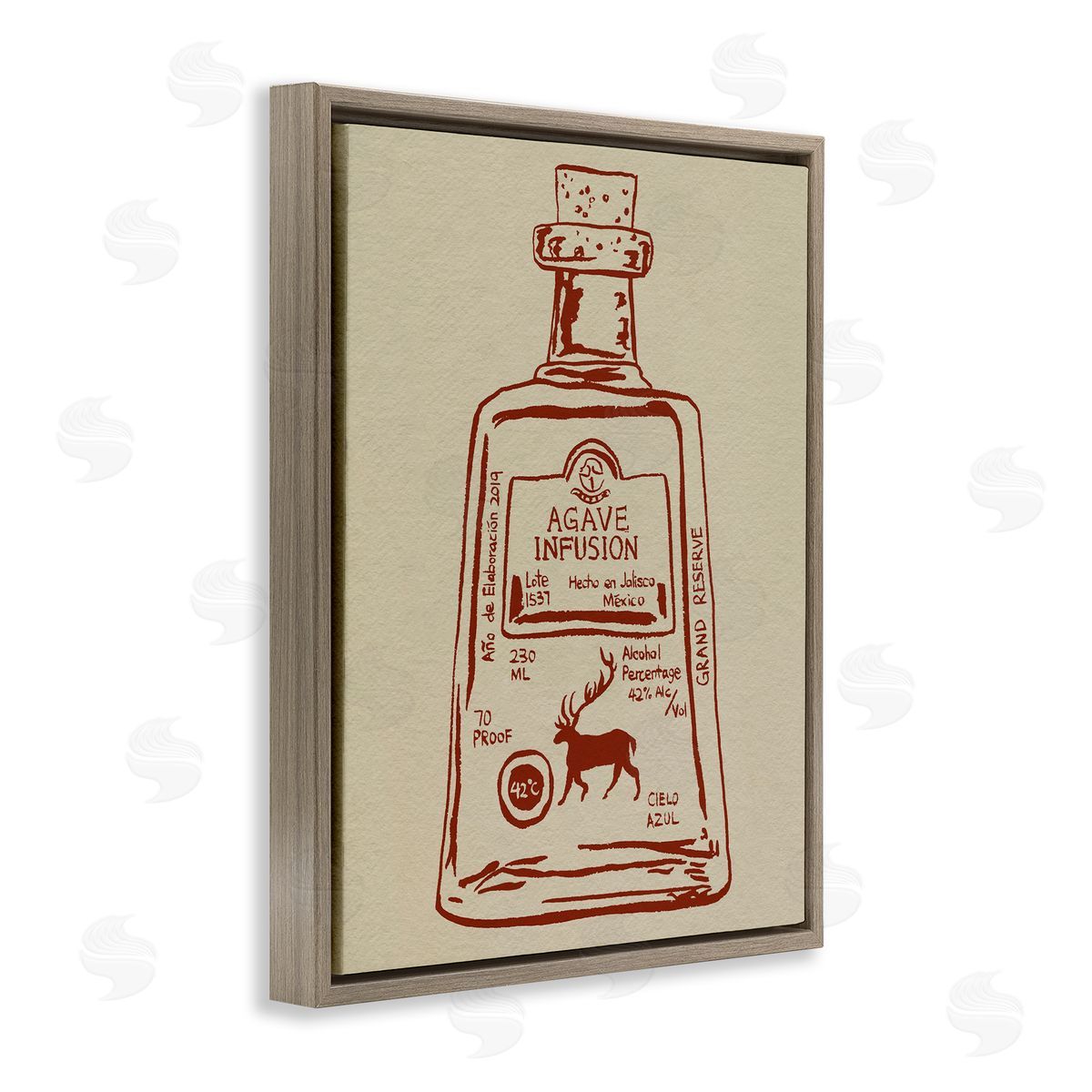 Melissa Wang Simple Liquor Essence Canvas Wall Art Print