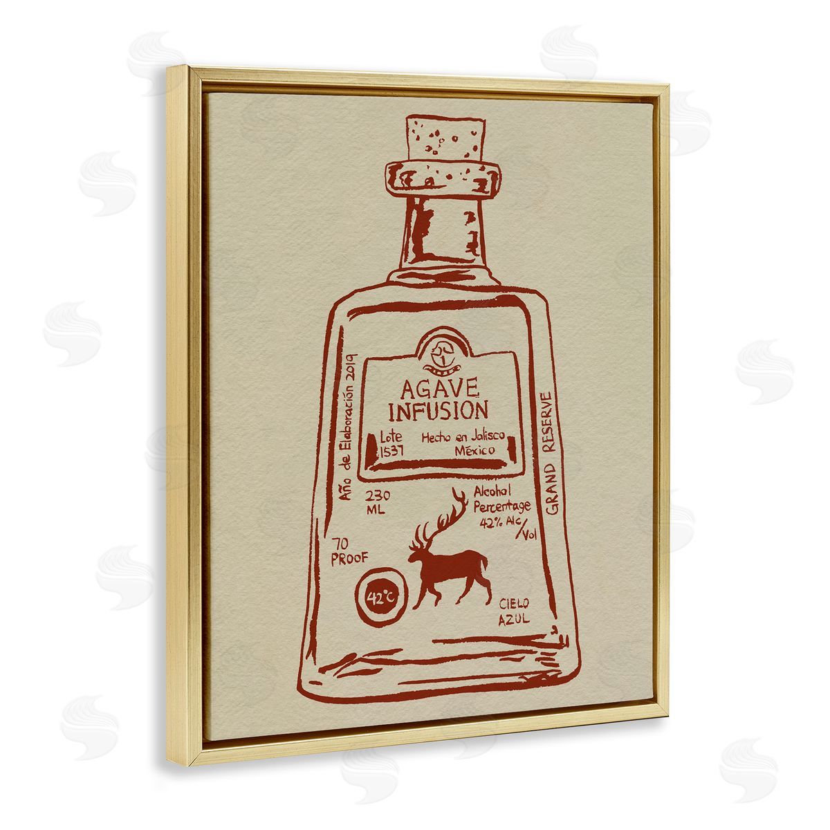 Melissa Wang Simple Liquor Essence Canvas Wall Art Print
