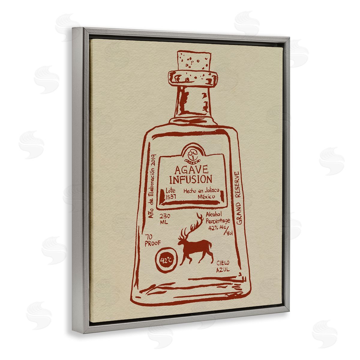 Melissa Wang Simple Liquor Essence Canvas Wall Art Print