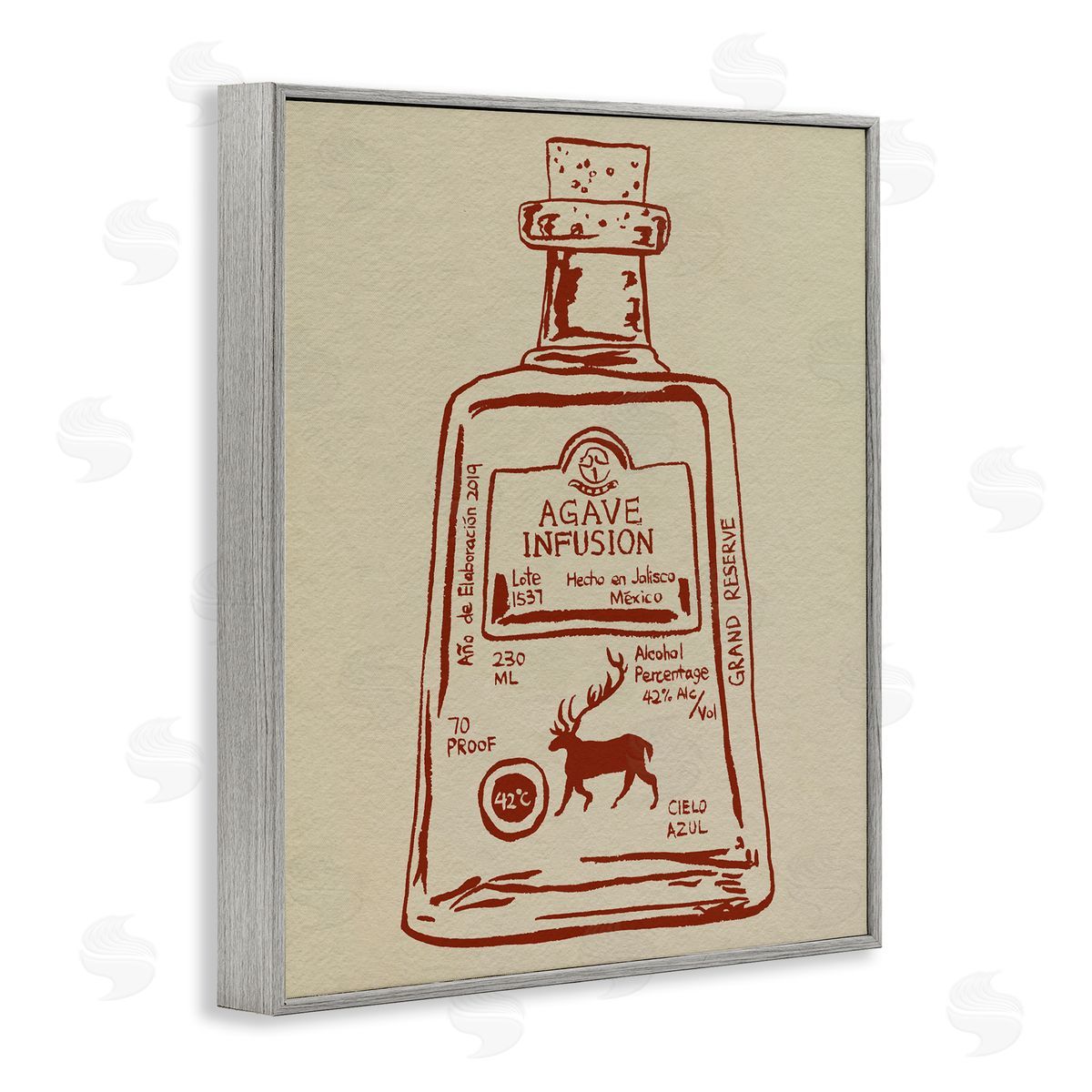 Melissa Wang Simple Liquor Essence Canvas Wall Art Print