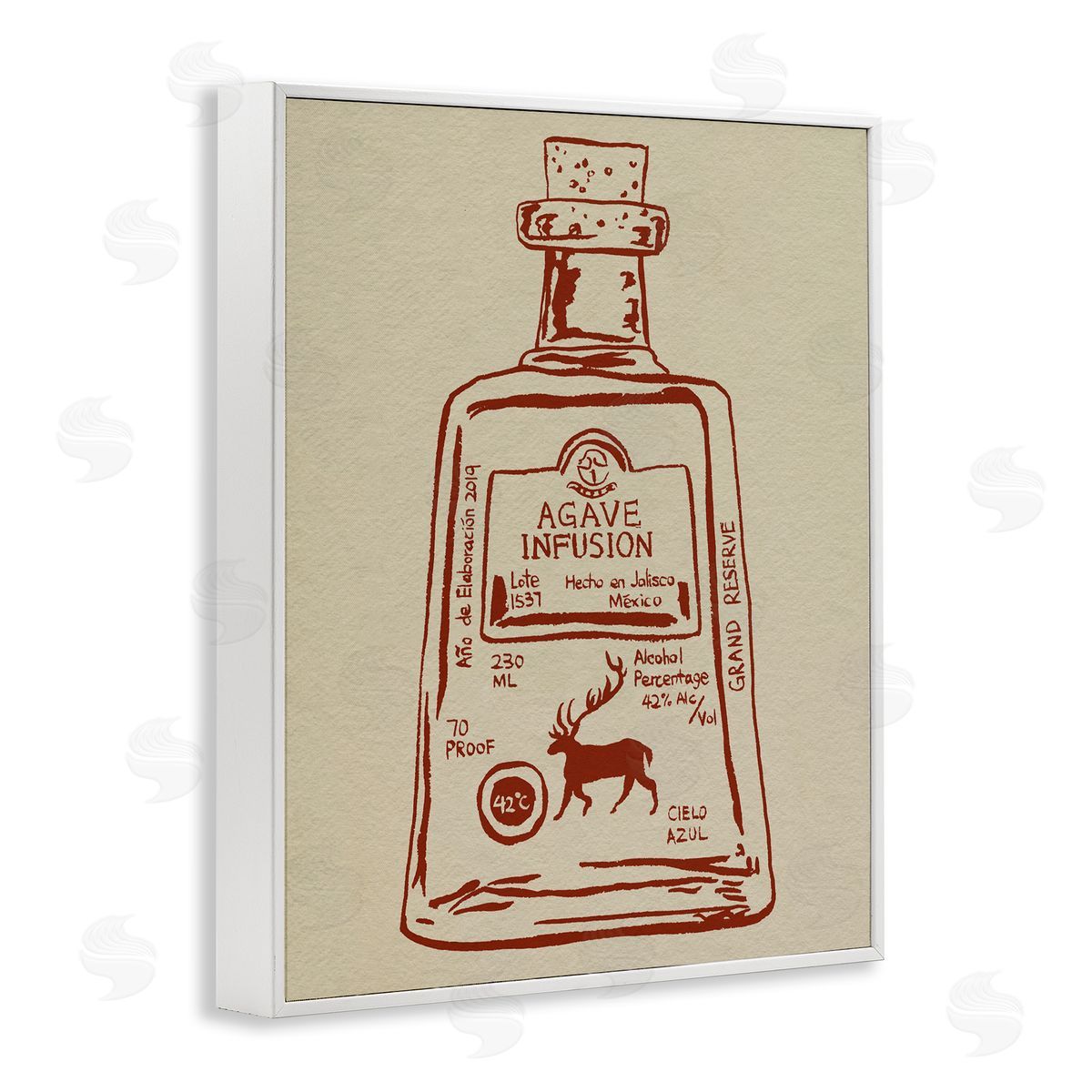 Melissa Wang Simple Liquor Essence Canvas Wall Art Print