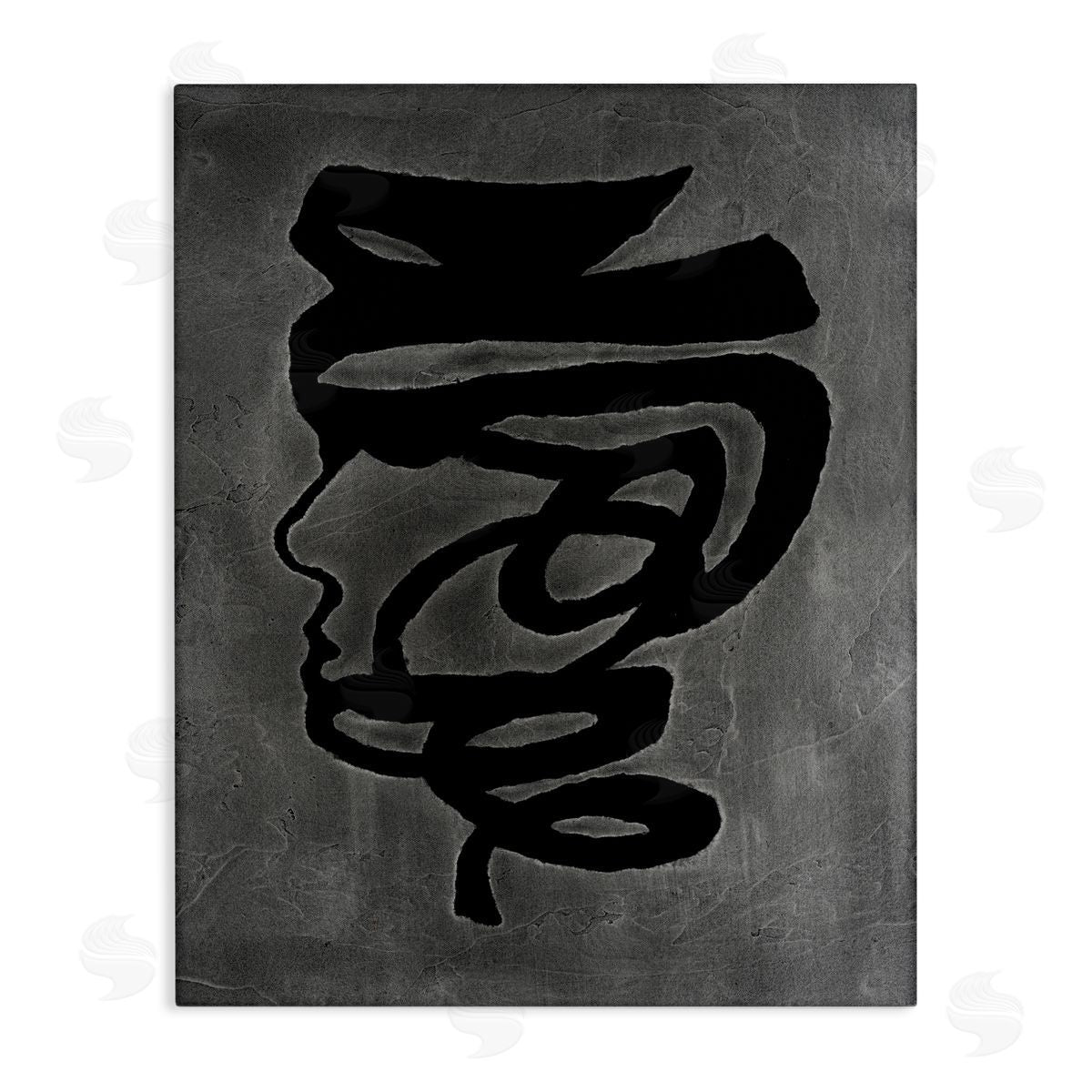 Vanna Lam Dark Portrait Coil Canvas Wall Art Print