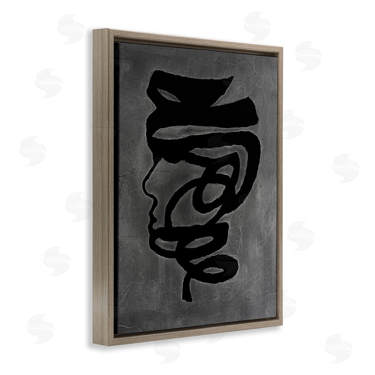 Vanna Lam Dark Portrait Coil Canvas Wall Art Print