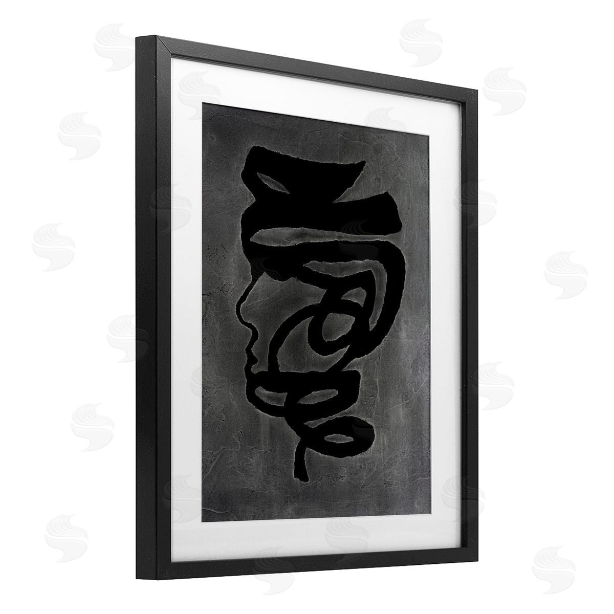 Vanna Lam Dark Portrait Coil Canvas Wall Art Print