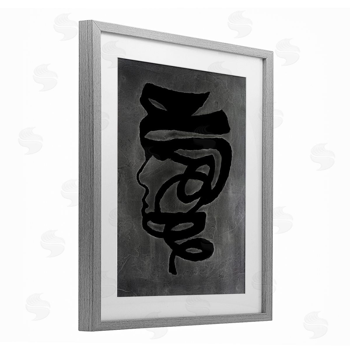 Vanna Lam Dark Portrait Coil Canvas Wall Art Print