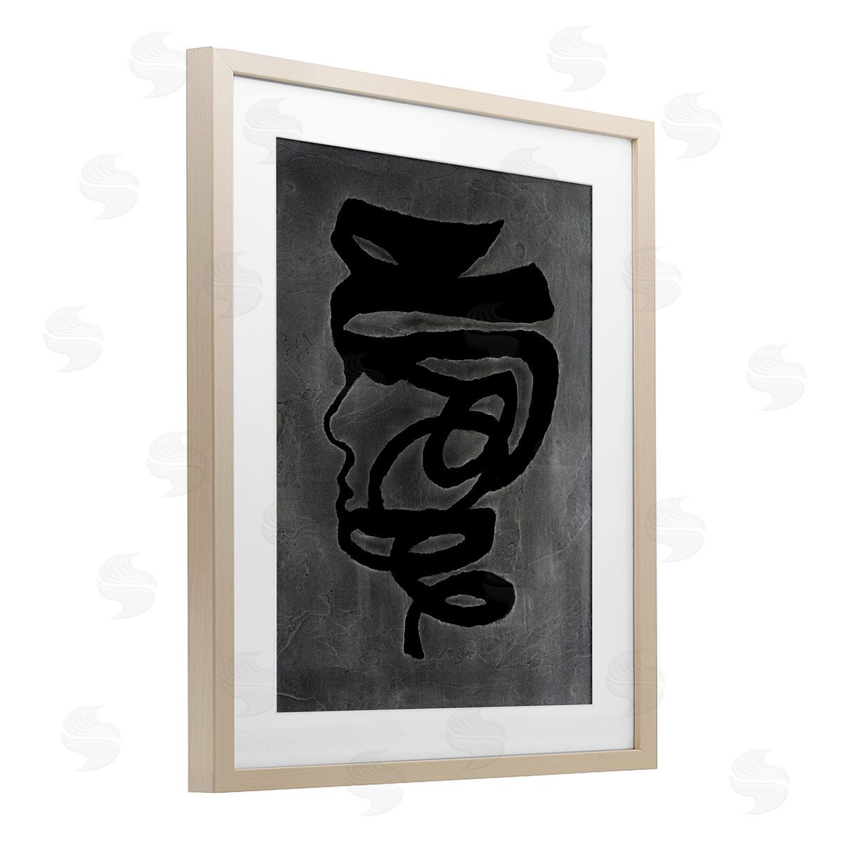 Vanna Lam Dark Portrait Coil Canvas Wall Art Print