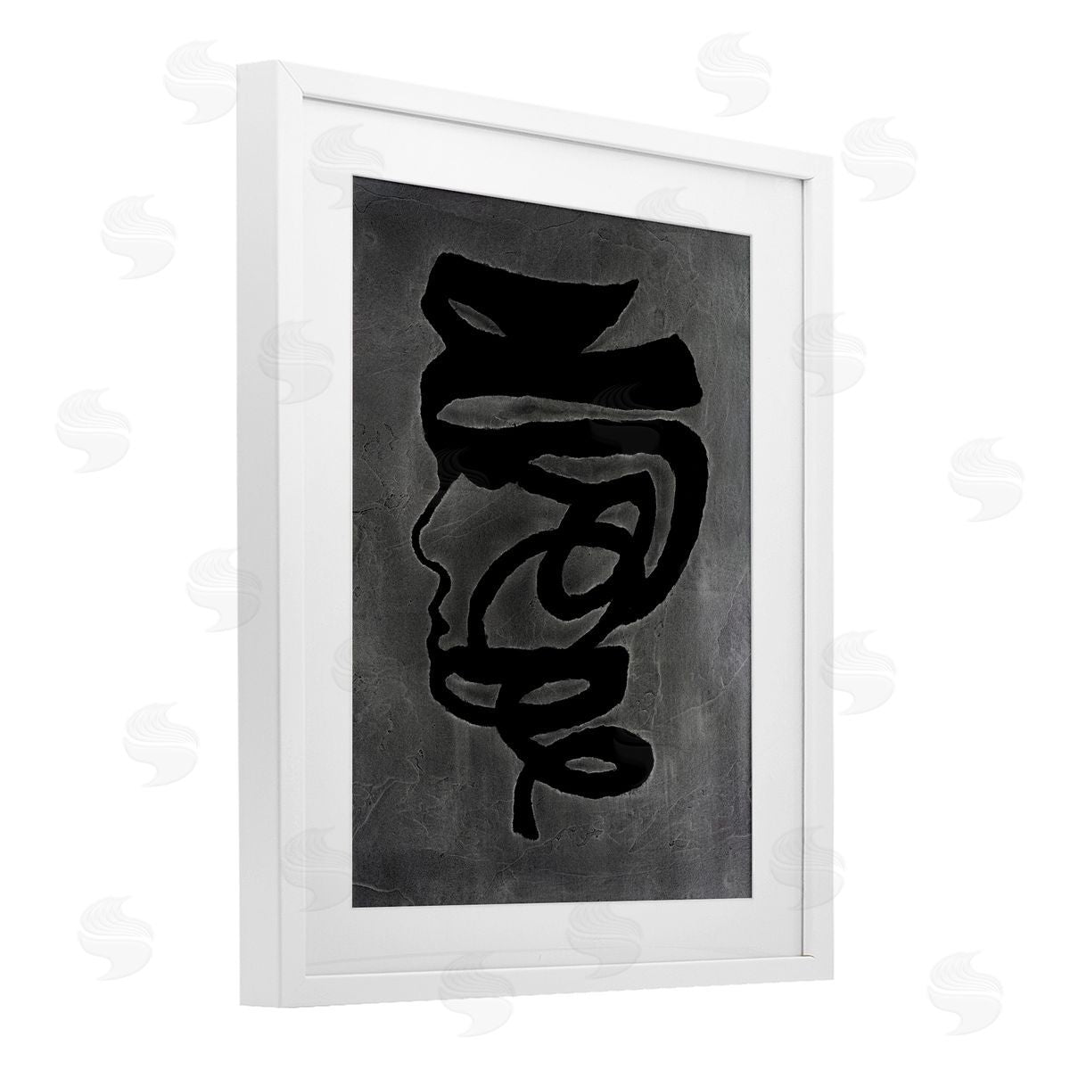 Vanna Lam Dark Portrait Coil Canvas Wall Art Print