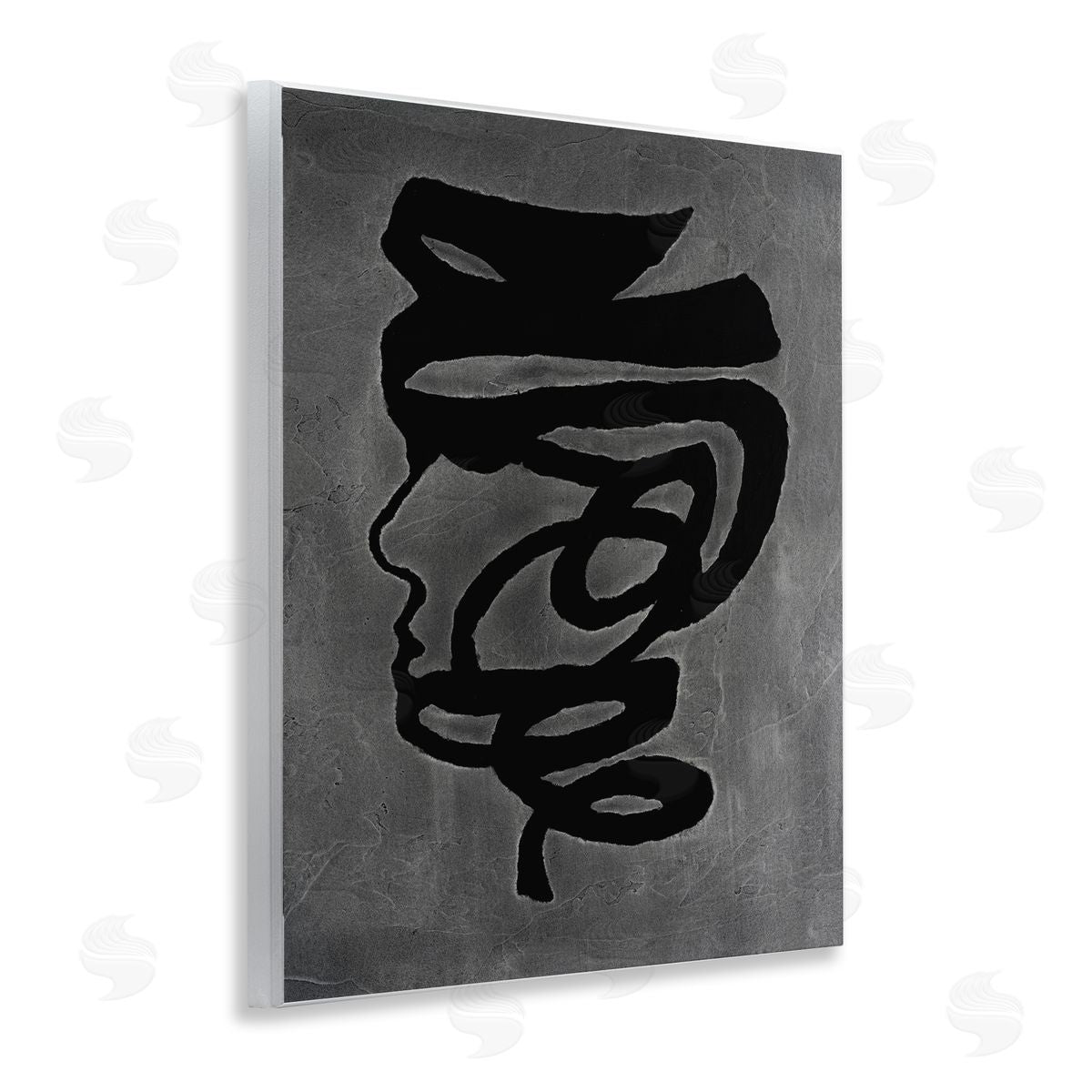 Vanna Lam Dark Portrait Coil Canvas Wall Art Print
