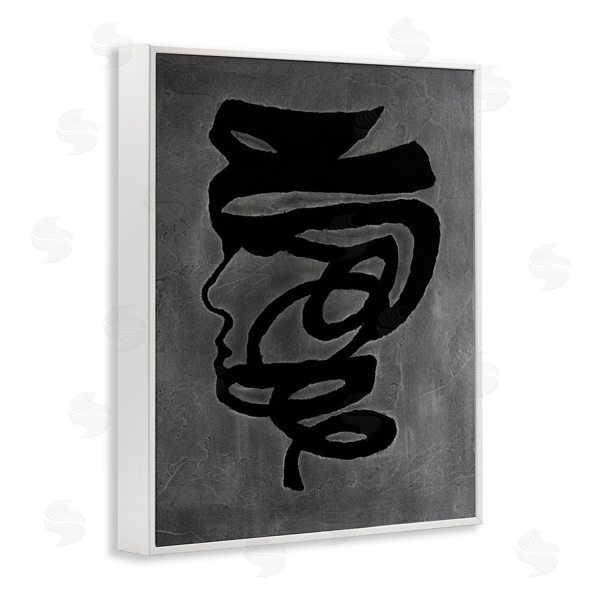 Vanna Lam Dark Portrait Coil Canvas Wall Art Print