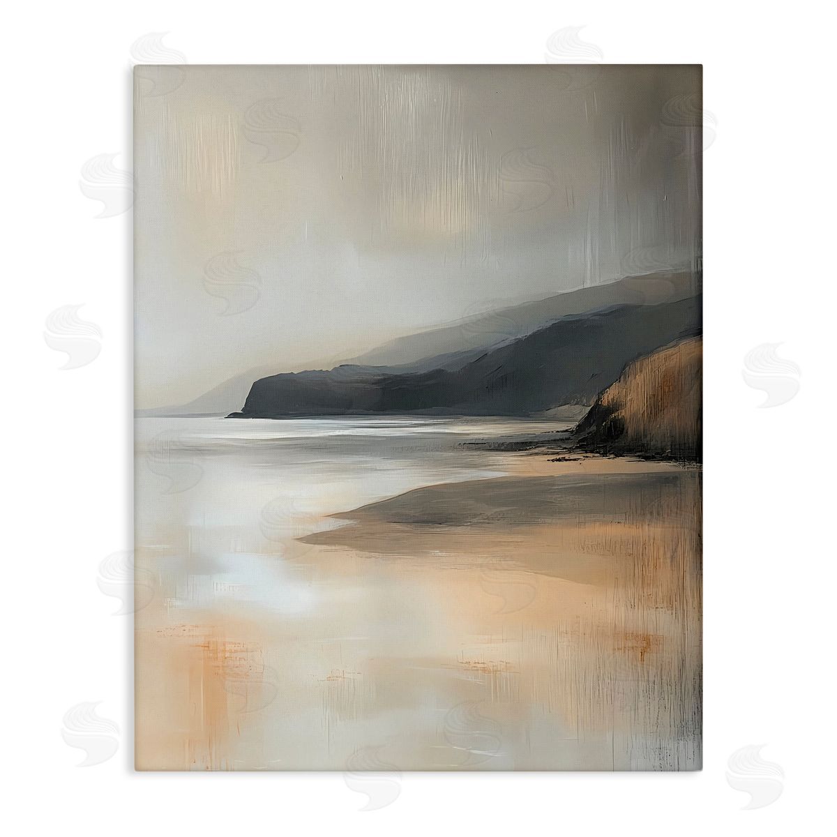 Walker Noble Peachy Paynes Cove Canvas Wall Art Print
