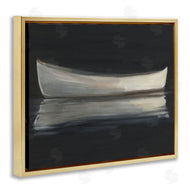 Ethan Harper | Canoe Reflection on Black
