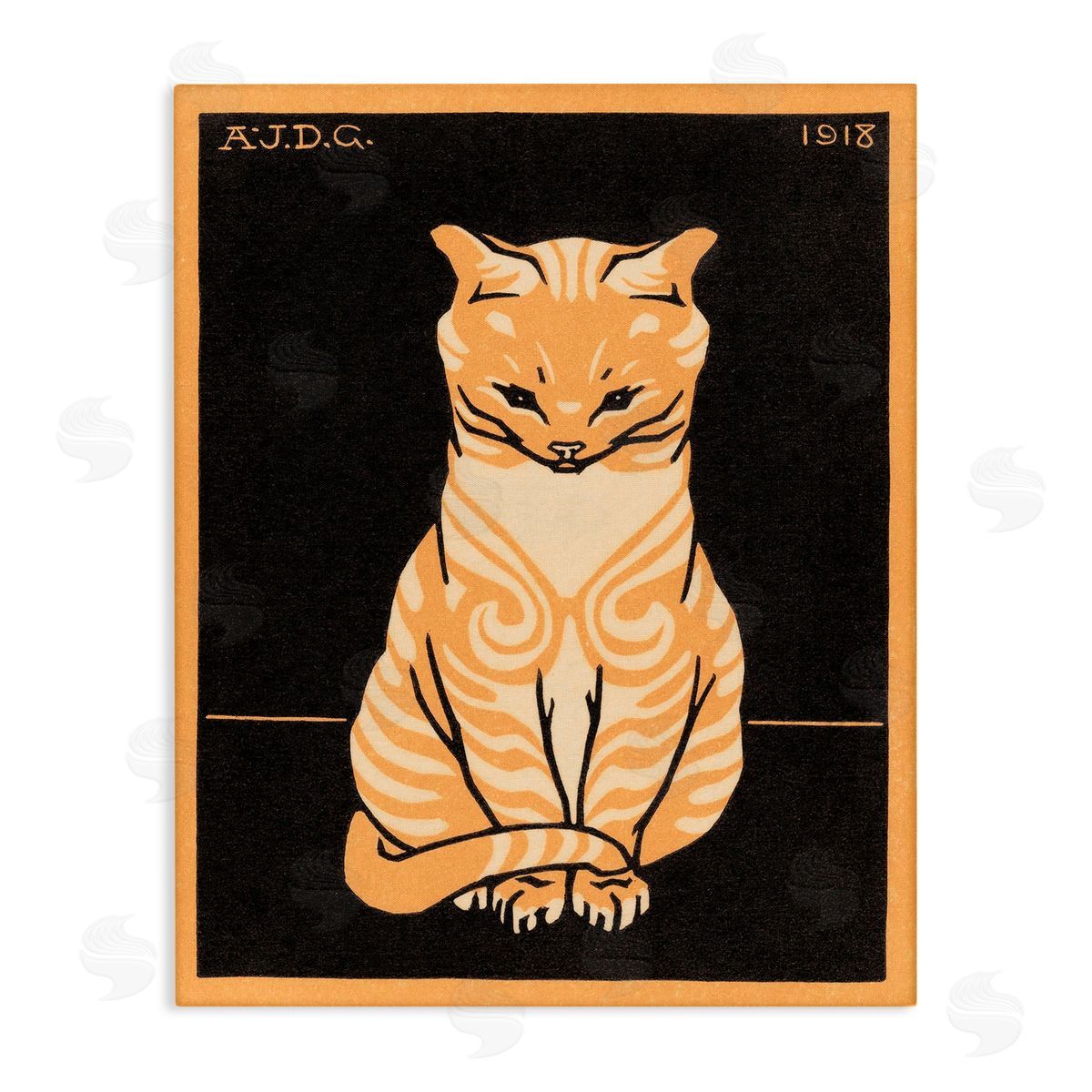 Julie de Graag Cats Vintage Poster Canvas Wall Art Print