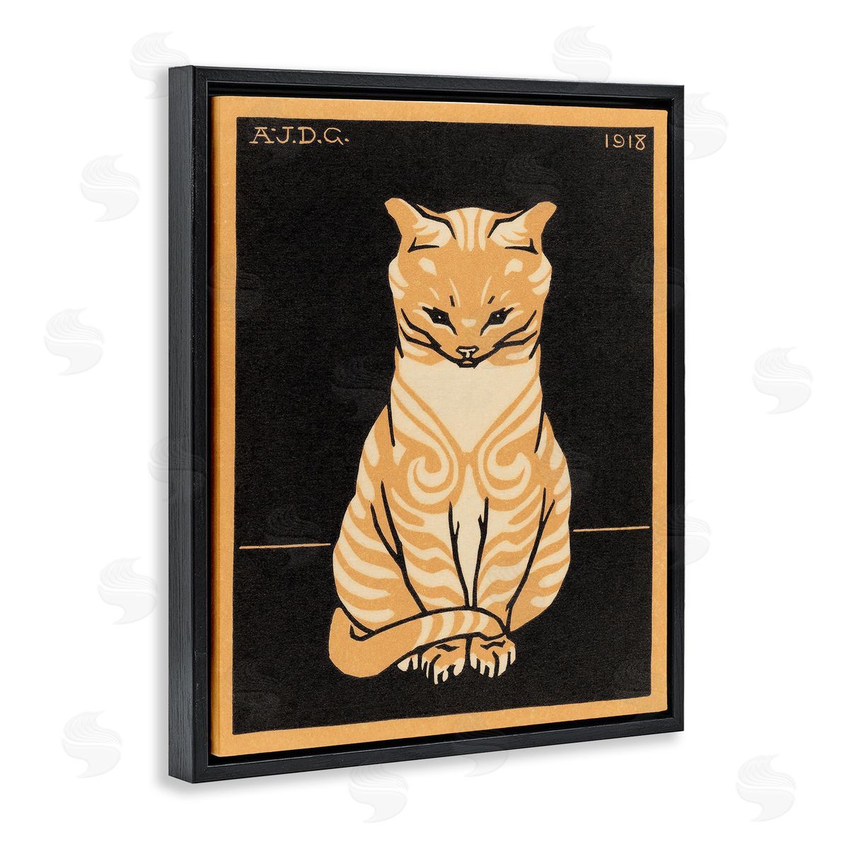 Julie de Graag Cats Vintage Poster Canvas Wall Art Print