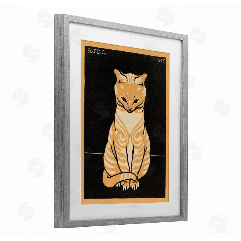 Julie de Graag | Cats Vintage Poster